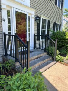 Aluminum front step railings